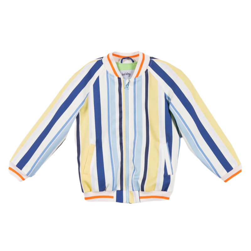 Organic/Bio finishing cotton jacket | Colorful Stripes