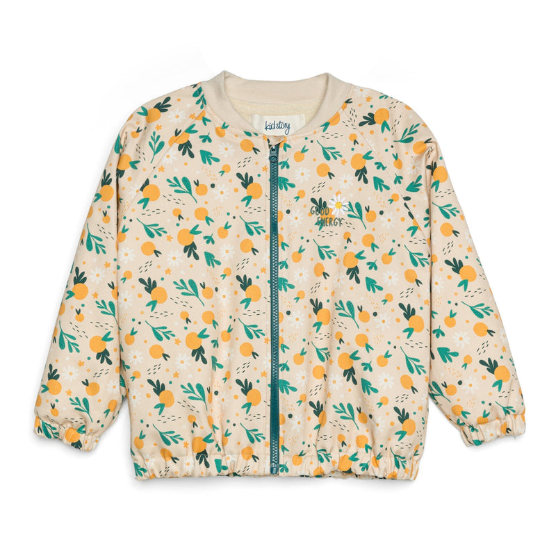 Bio finishing cotton jacket | Orange