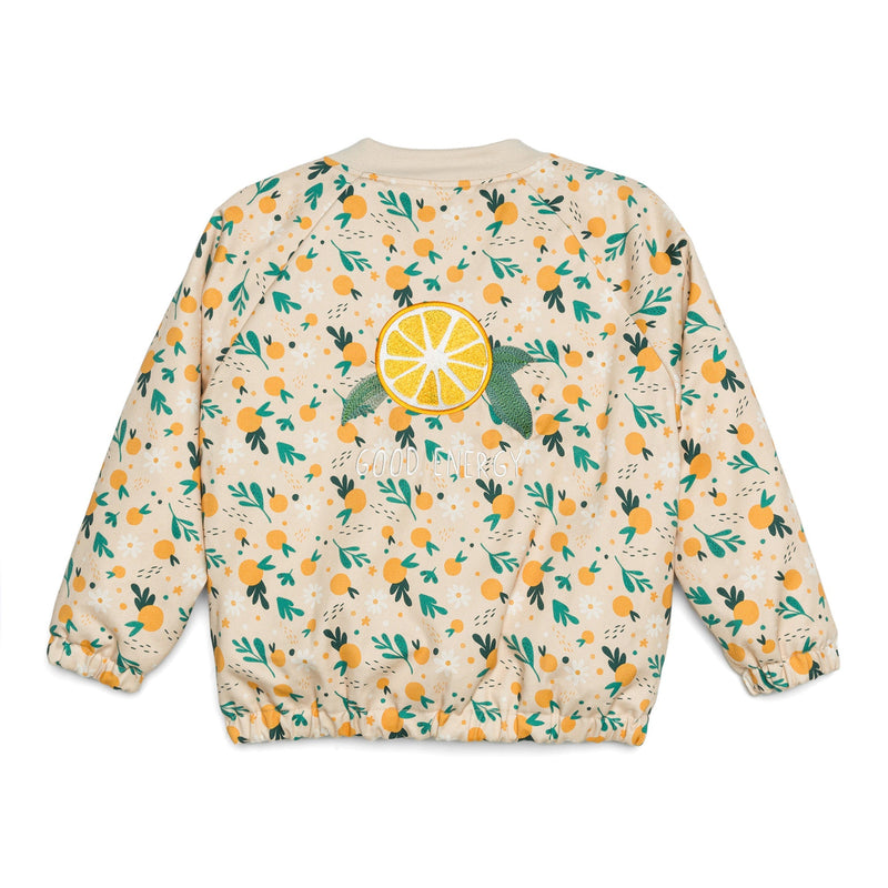 Bio finishing cotton jacket | Orange