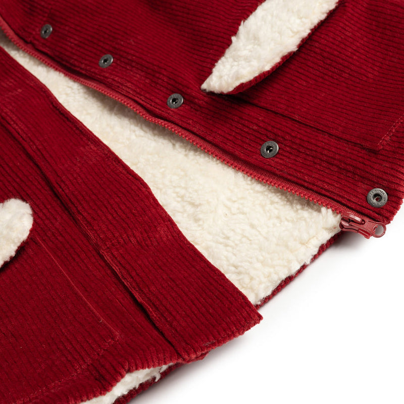 Teddy Jacket | Warm Red Flowers