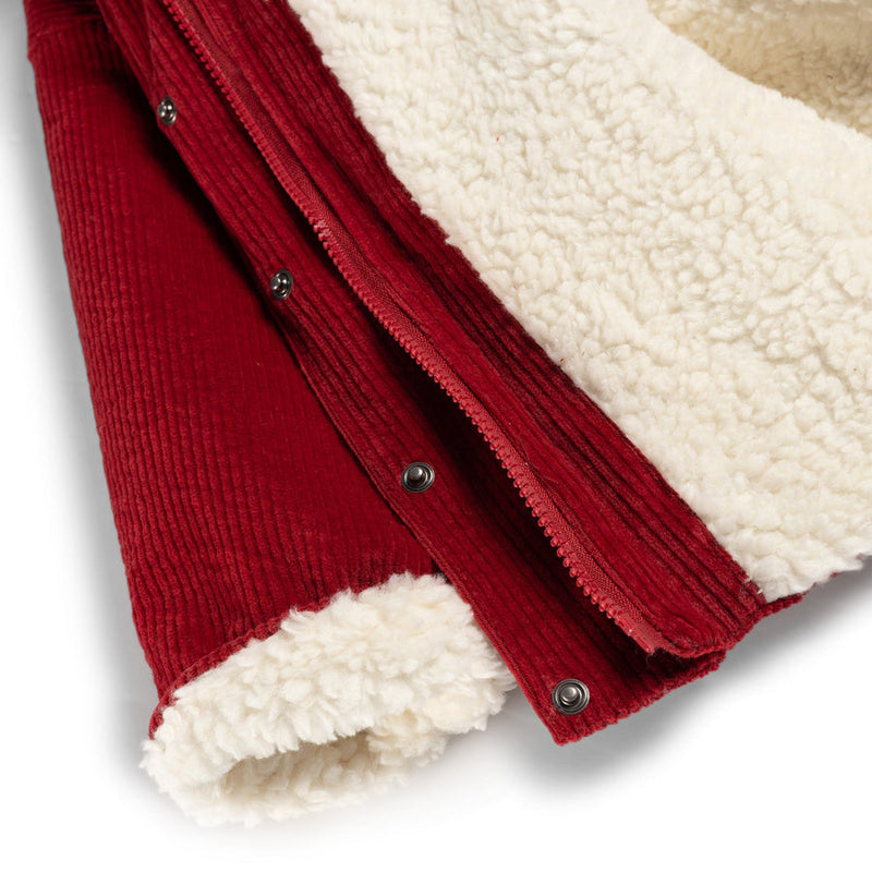 Teddy Jacket | Warm Red Flowers
