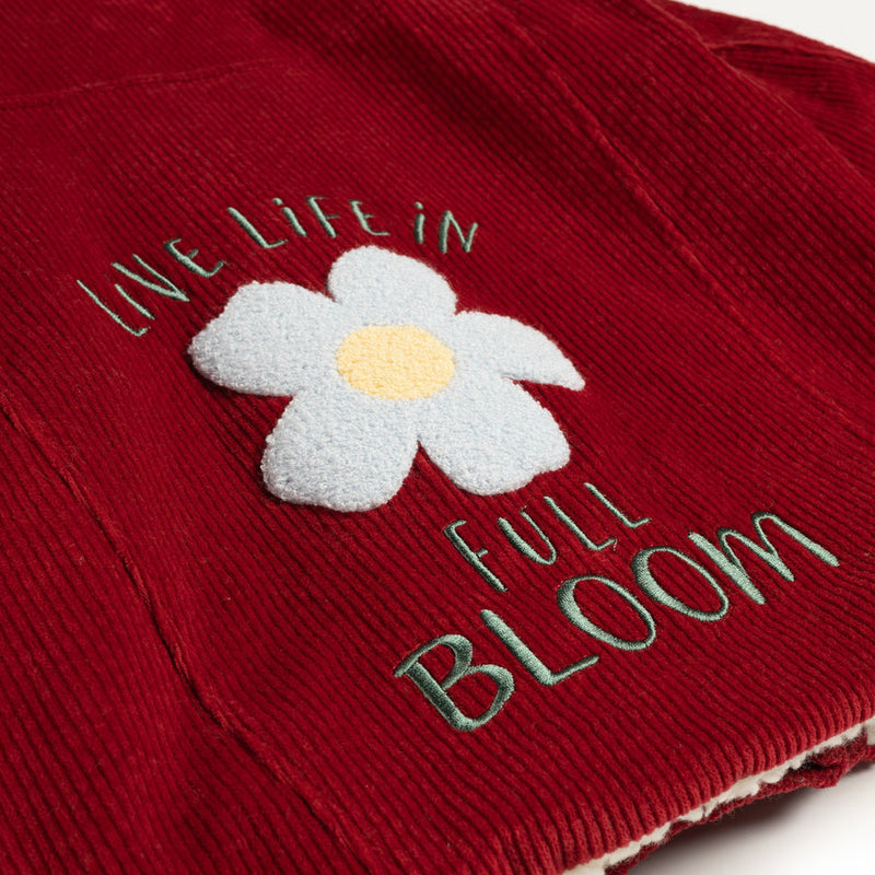 Teddy Jacket | Warm Red Flowers