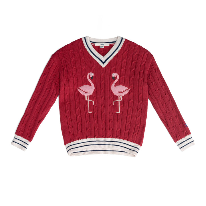 Organic Cotton Sweater | Red Flaming