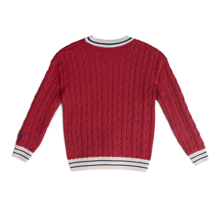 Organic Cotton Sweater | Red Flaming