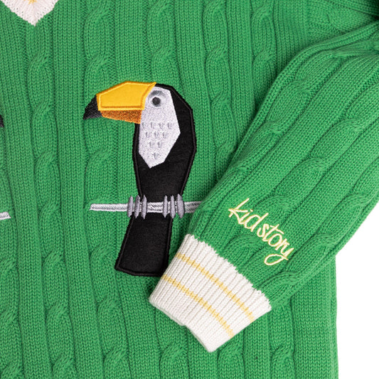 Organic Cotton Sweater | Green Pelican