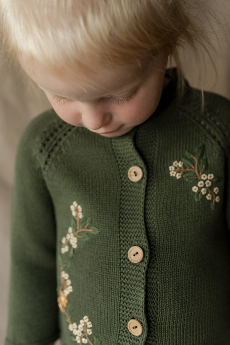 Elna cardigan | Bronze Green