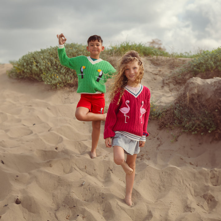 Organic Cotton Sweater | Green Pelican