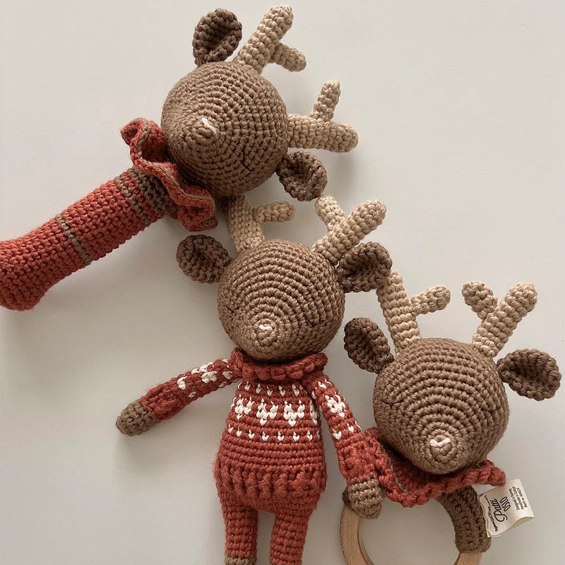 Robin Reindeer I Hearts Sweater Brown/Red
