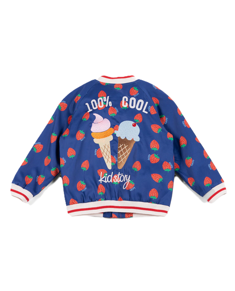 Organic/Bio finishing cotton jacket | Strawberry