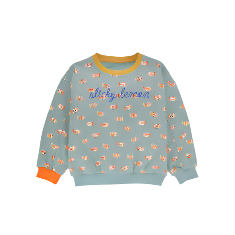 Sweater | fish all over | wonders of the deep sea