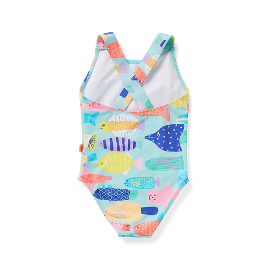 Long Sleeve Zip Bather Rainbow Reef