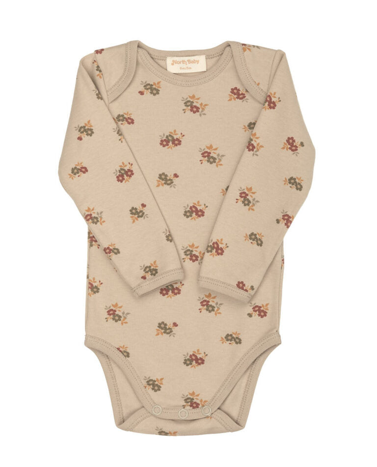 Organic Bodysuit Flowers