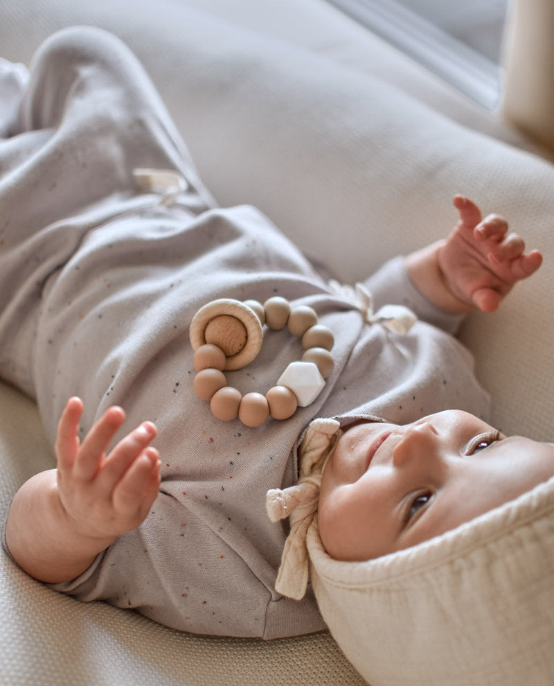 Organic Wrap Top & Footed Pants (Box) | Cloud