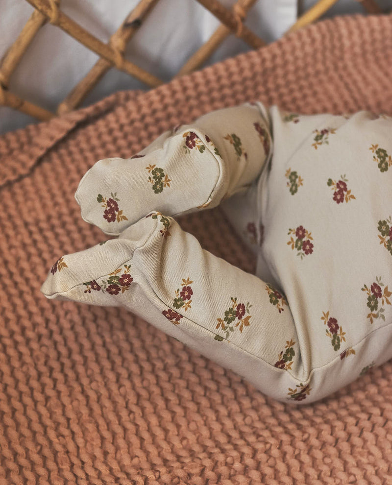 Organic Wrap Top & Footed Pants (Box) | Flowers