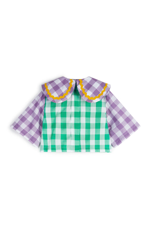 Leonilde Vichy | Cropped blouse