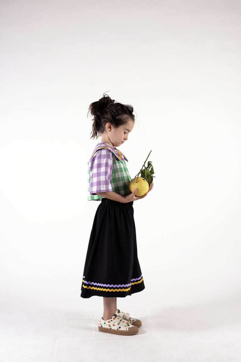 Leonilde Vichy | Cropped blouse