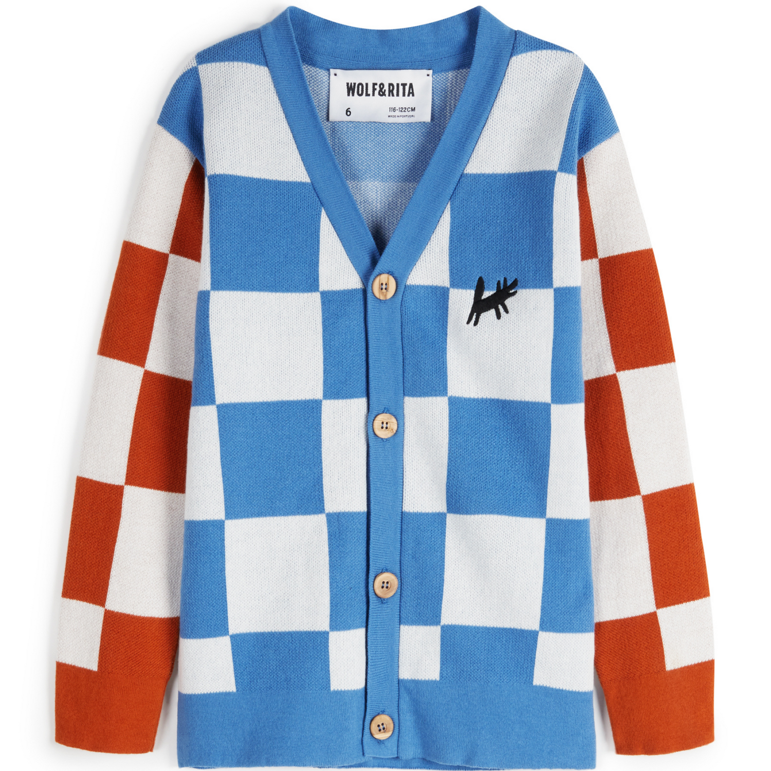 Samuel Check | Knitted cardigan