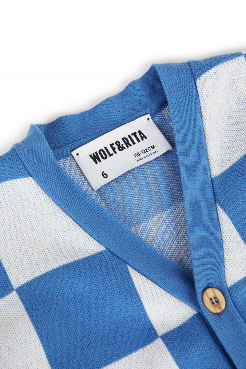 Samuel Check | Knitted cardigan