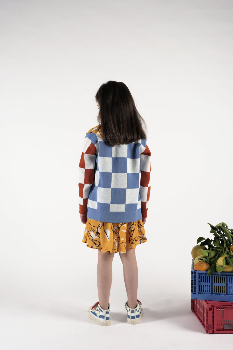 Samuel Check | Knitted cardigan