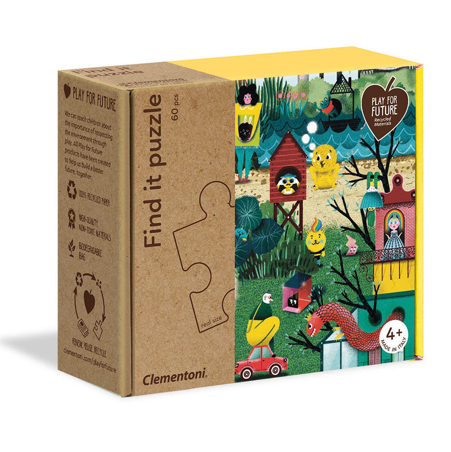 Clementoni Παιδικό Παζλ Eco Play For Future Find It