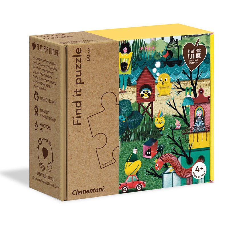 Clementoni Παιδικό Παζλ Eco Play For Future Find It