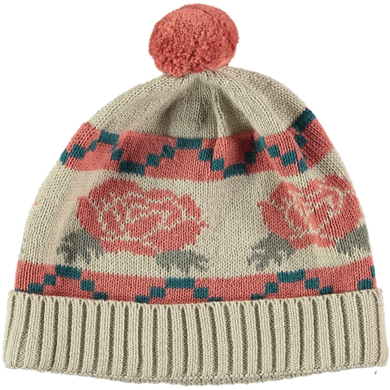 Knitted Hat | Roses