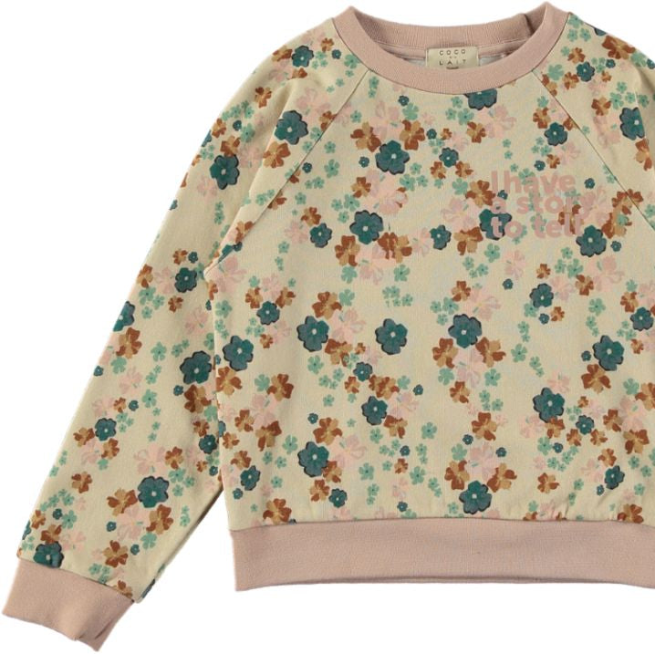 Nude Wild Flowers Sweatshirt