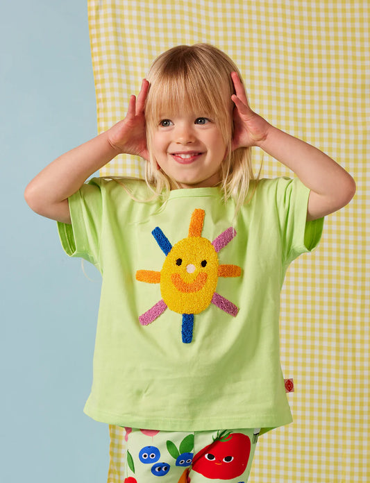 Sun Cotton Applique T-shirt