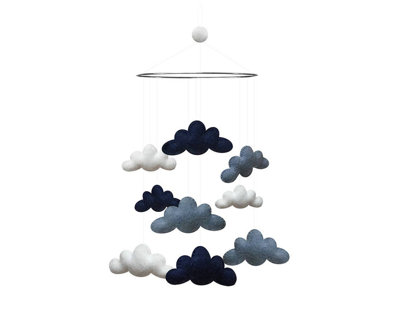 Gamcha - Mobile, Clouds, Blue/White