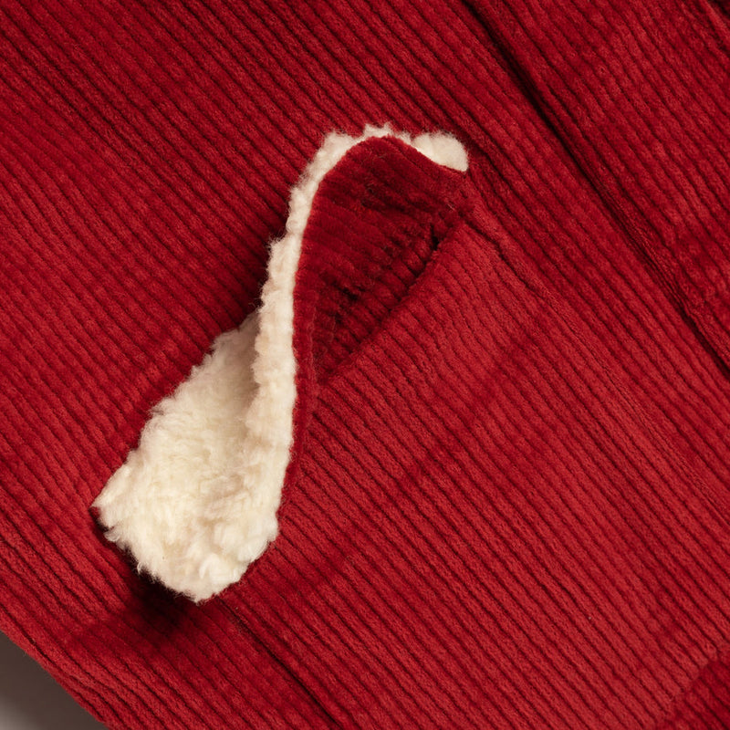 Teddy Jacket | Warm Red Flowers