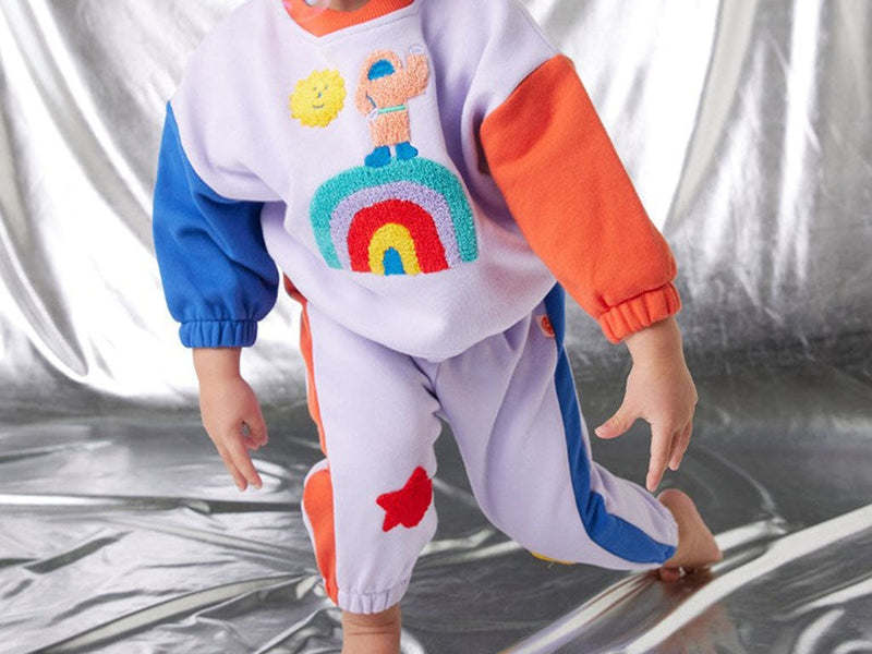 Winter Fun Rocket Ride Lilac Track Pant