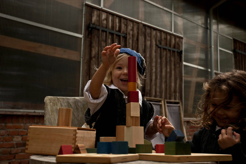 Rainbow blocks in tray 54 - pcs