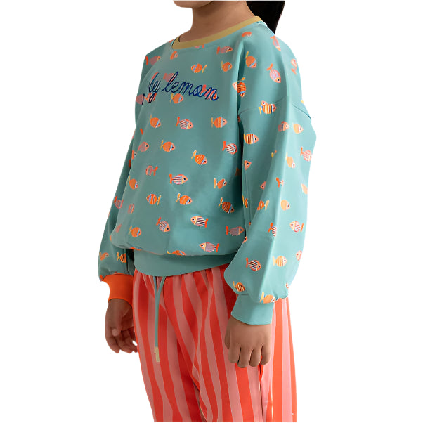 Sweater | fish all over | wonders of the deep sea