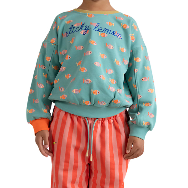 Sweater | fish all over | wonders of the deep sea