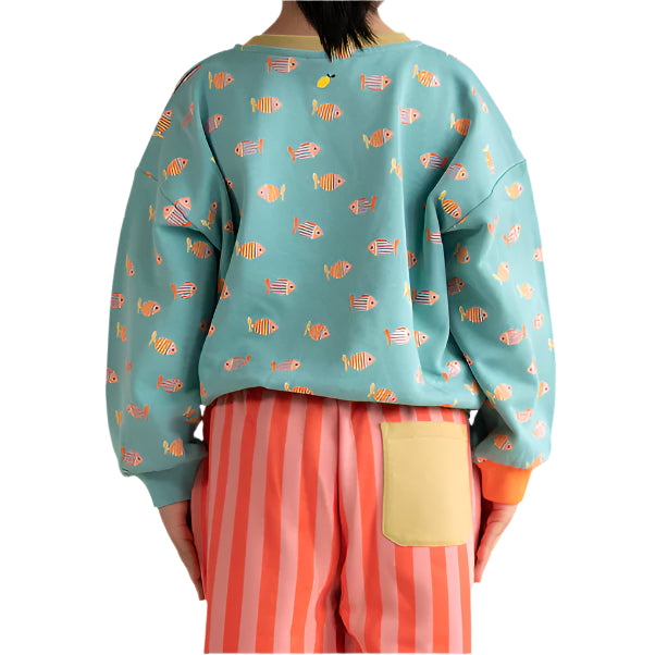 Sweater | fish all over | wonders of the deep sea