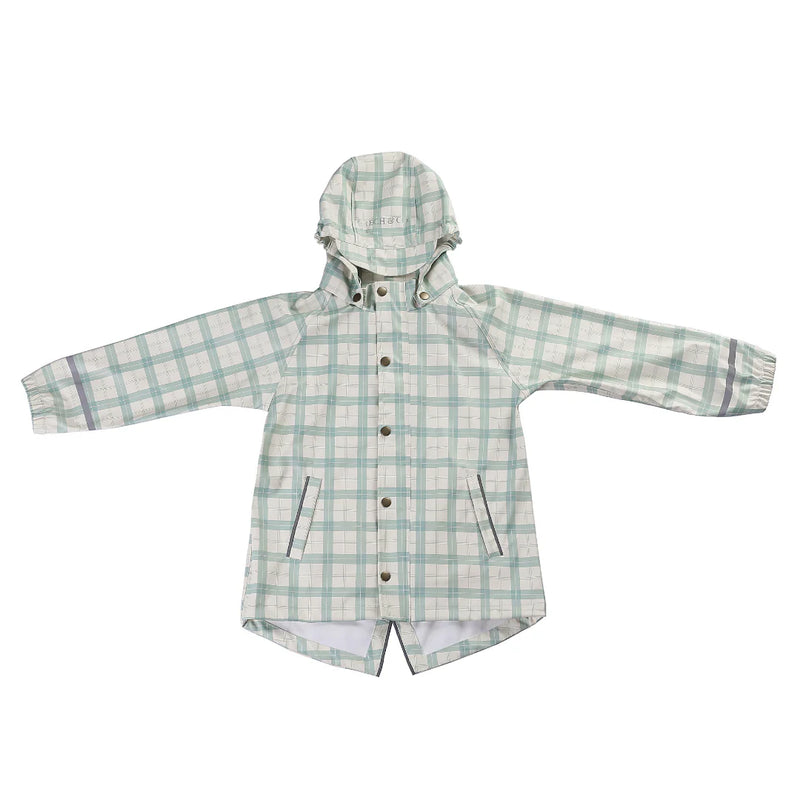 Fishtail Rain Jacket | Fern Plaid
