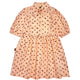 Dress with ruffle & small cherries