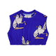 Hi Bird Navy Loose Crop Top
