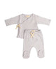 Organic Wrap Top & Footed Pants (Box) | Cloud