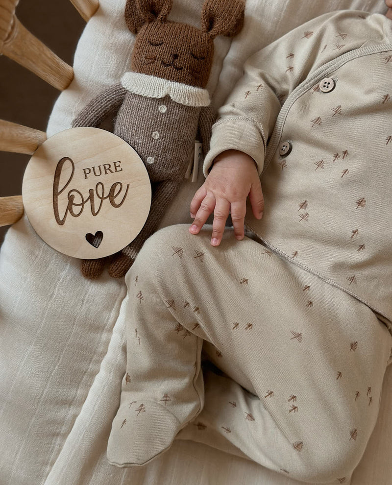 Organic Wrap Top & Footed Pants (Box) | Rock Forest