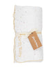 XL organic cotton blanket with recycled flecks (White Milk)