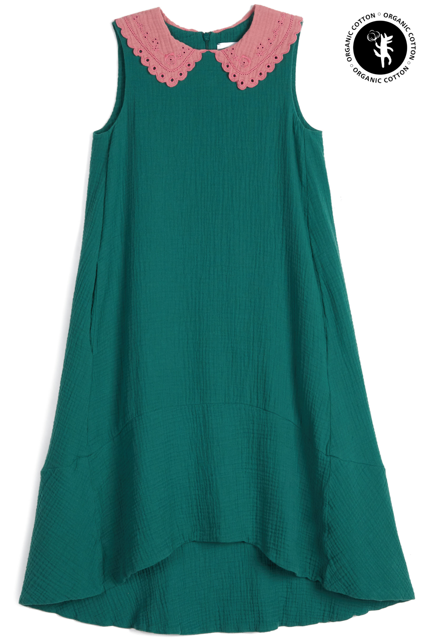 Betânia Emerald | Sleeveless A-line dress