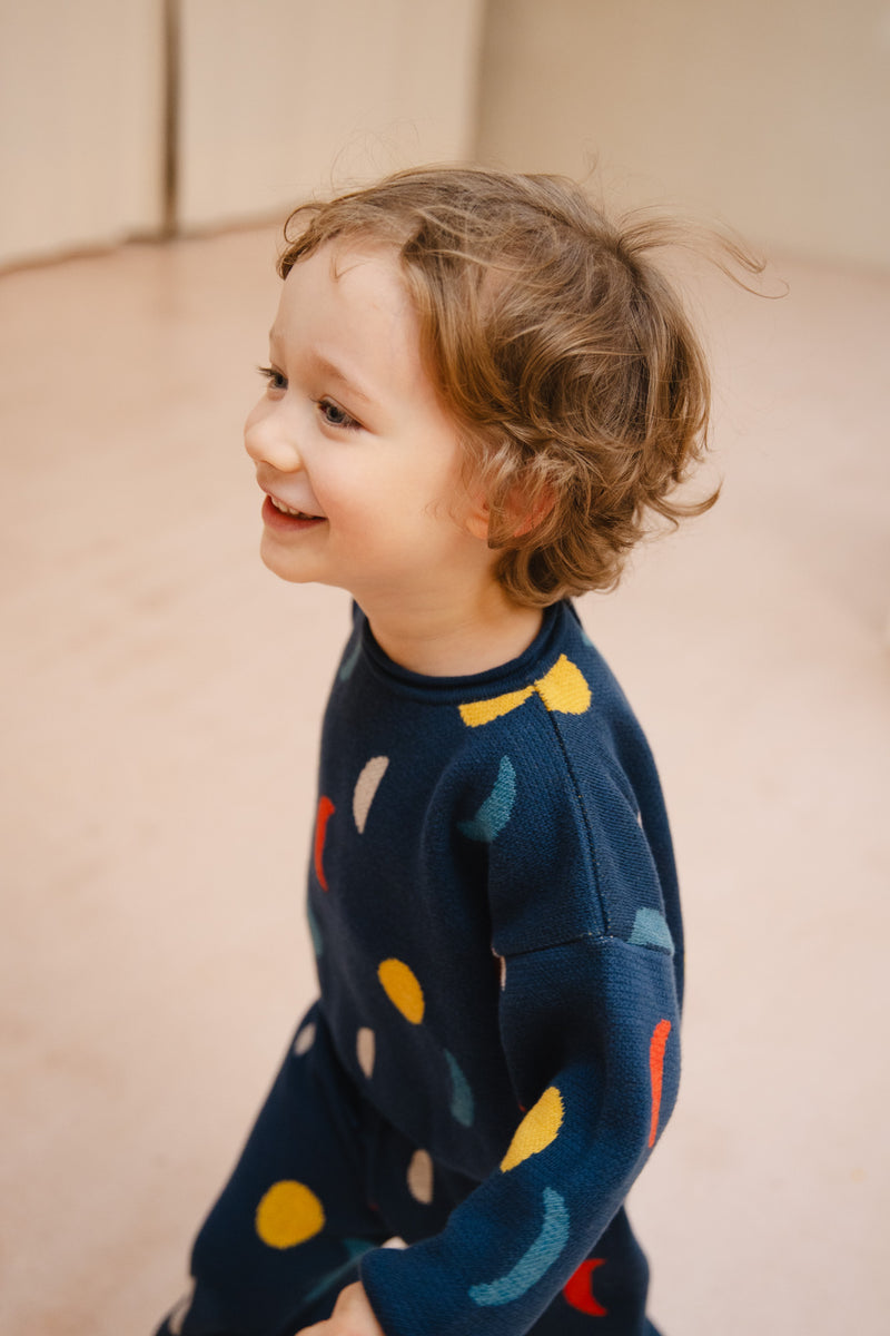 Blue Moon Phases Sweater