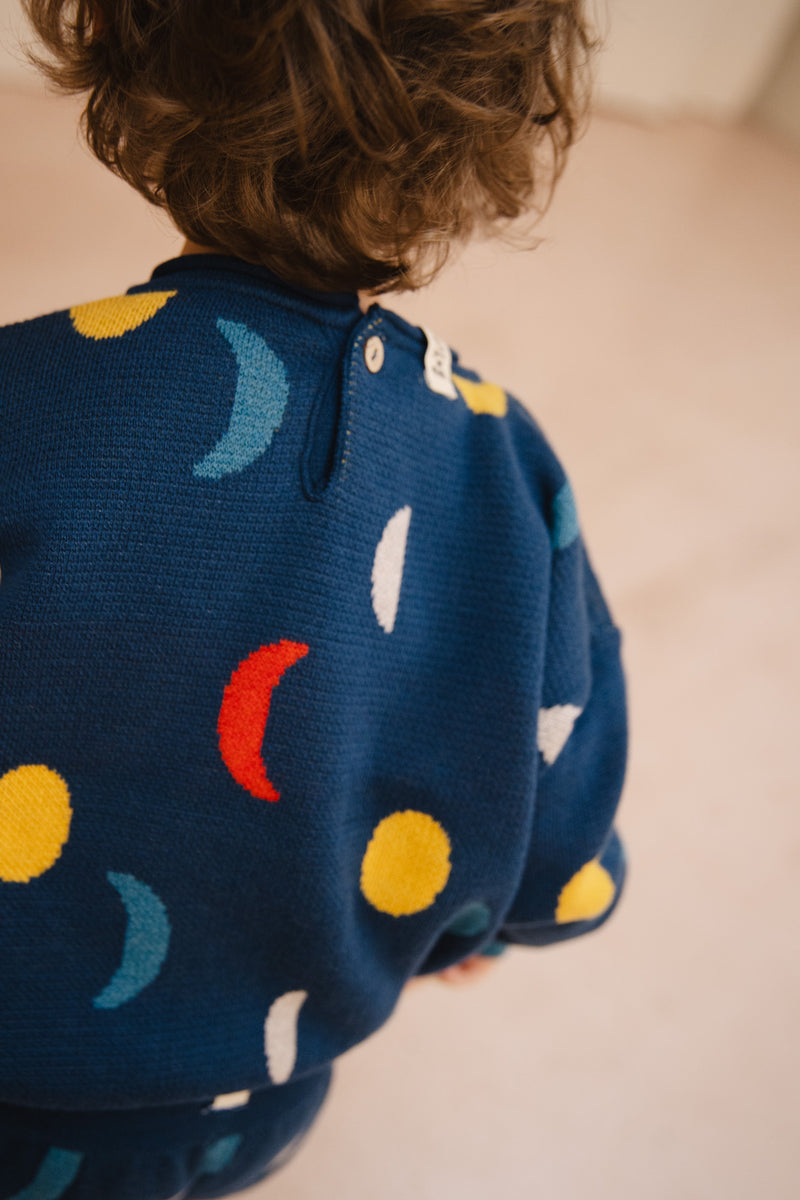Blue Moon Phases Sweater