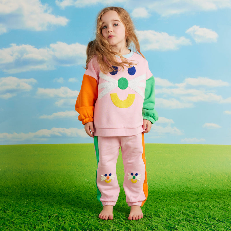 Winter Fun Pink Track Pant